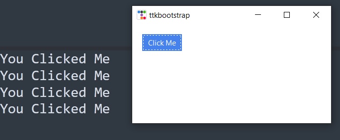 Creating and Using Buttons in tkinter/ttkbootstrap