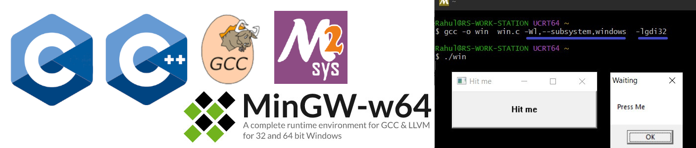 How to install 64 bit (GCC) GNU Compiler Collection (Mingw-w64 port) on a Windows 10 system using MSYS2 installer for C/C++ software development.