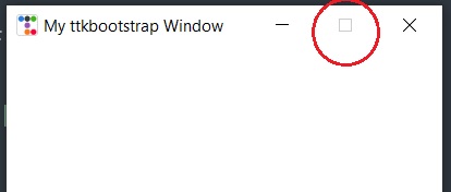 How to disable the maximize button on the window in tkinter(ttkbootstrap)