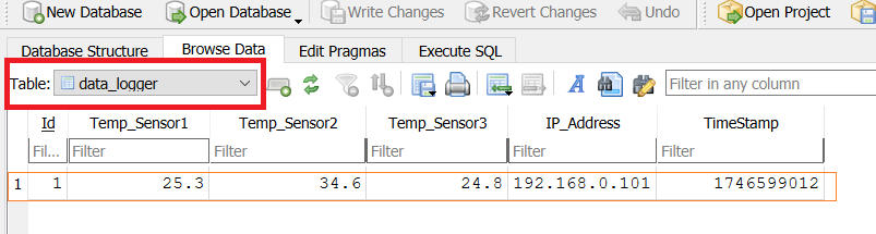 how to insert data into sqlite row using python