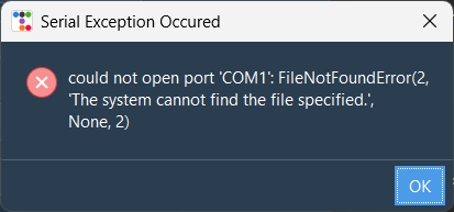 handling pyserial serial port exceptions in tkinter gui