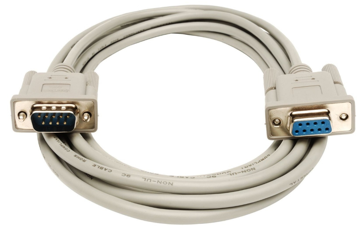 connecting rs232 devices with PC using straight rs232 cable.
