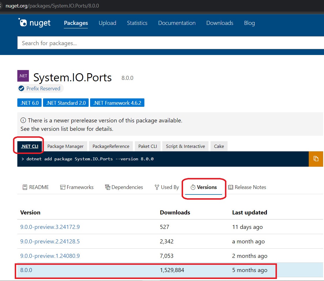 Installing System.IO.Ports package on Linux using the nuget package manager