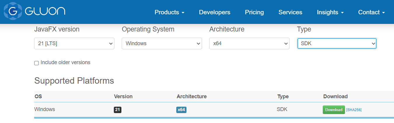 javafx development on windows using command line tools from gluon 