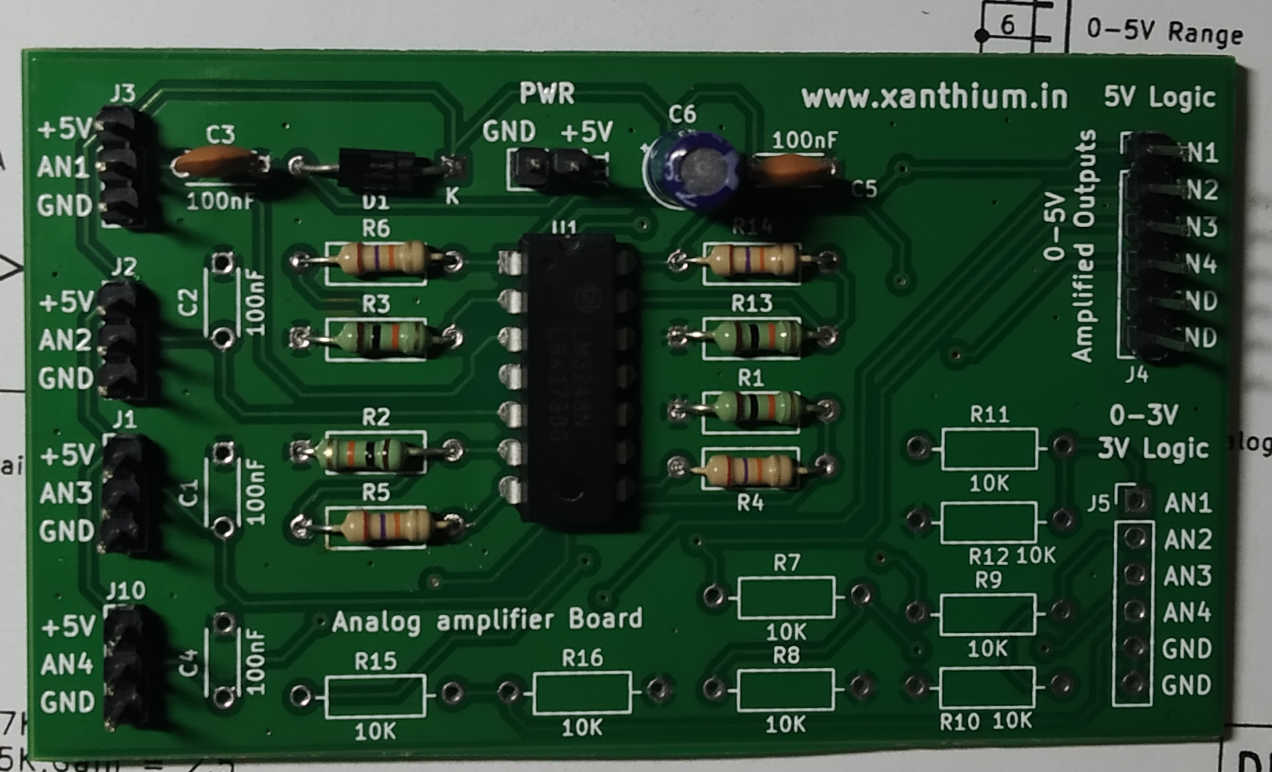 buy 4 Channel LM324 Small Signal Opamp amplifier board india