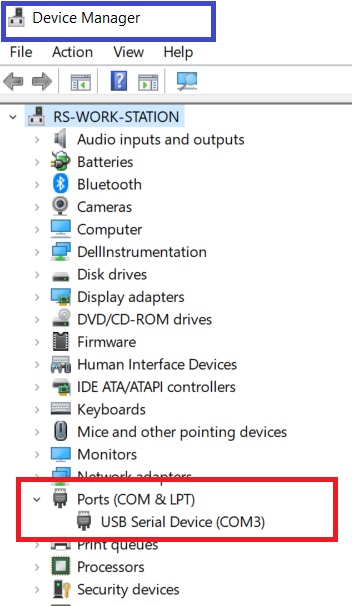 identify serial ports for communicating with arduino using tkinter and python pyserial module