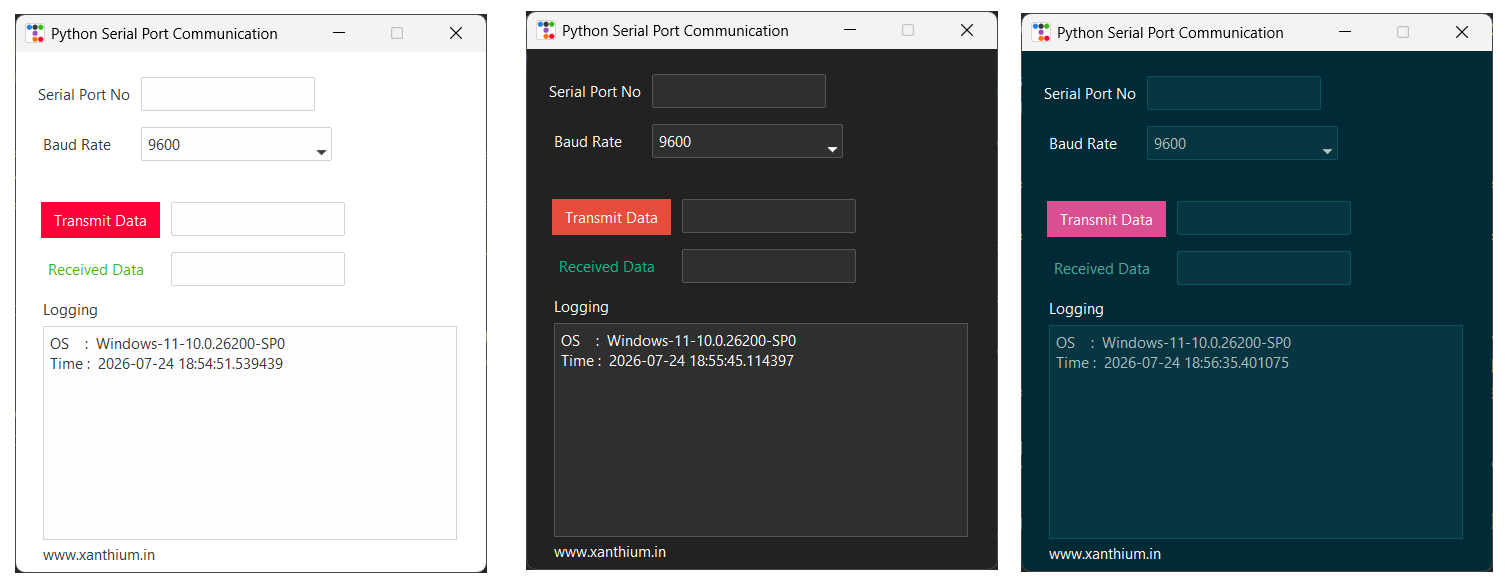 tkinter COM port programming on Windows