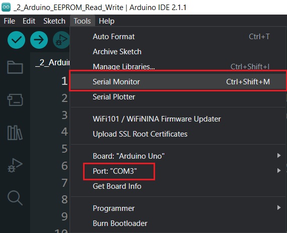 reading and writing to arduino eeprom tutorial