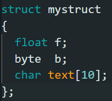 how to store a multi variable struct datatype inside the eeprom of Arduino