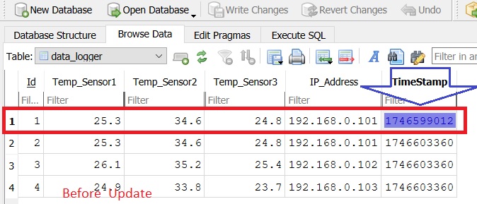 how to update a sqlite databse using python